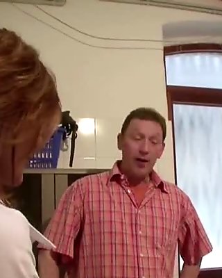 German Redhead MILF Seduce to Fuck At Work by Stranger