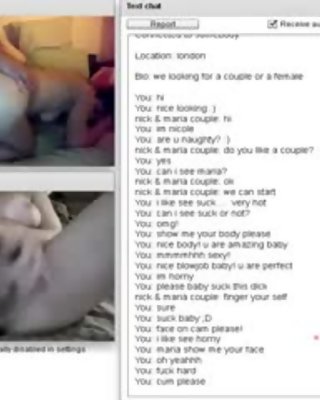 Chatroulette 77 horny couple suck and long fuck